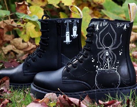 dr martens season   witch haunting combat boots usa check