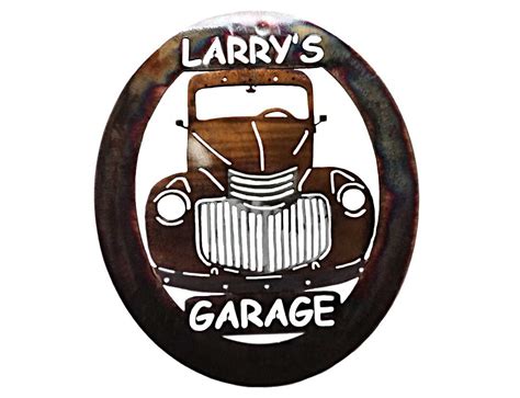 smw custom metal classic car garage sign sunriver metal works