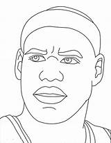 Lebron James Coloring Drawing Pages Basketball Curry Kyrie Stephen Harden Hoop Jordans Irving Air Drawings Printable Dunk Print Color Logo sketch template