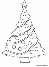 Christmas Tree Coloring Blank Drawing Easy Pages Getcolorings Printable Color Getdrawings sketch template
