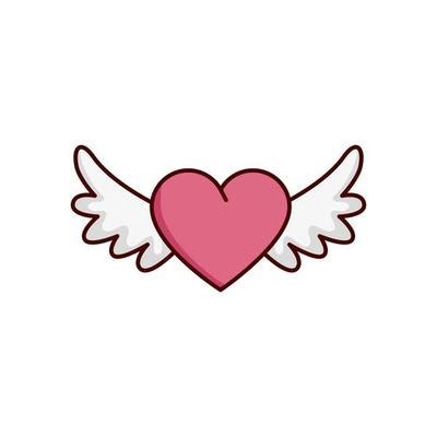 heart  wings vector art icons  graphics