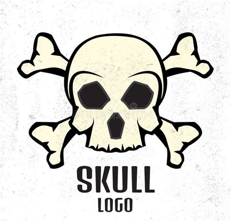 skull logo stock vector illustration  pattern dark