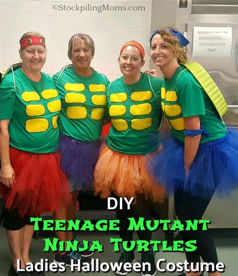 Diy Teenage Mutant Ninja Turtles Ladies Halloween Costume
