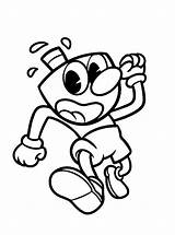 Mugman Cuphead Coloring Pages Step Draw Fun Kids Drawing Votes Dragoart sketch template