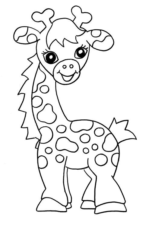 giraffe clip art coloring pages coloring pages