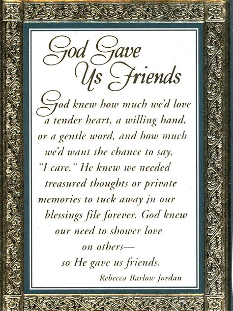 God Gave Us Friends I Am Grateful To You God For Putting All Of My Fr