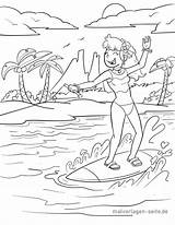 Malvorlage Malvorlagen Wasserski Urlaub Fahren Kostenlose Kinder Ausmalbilder Bildes Anklicken Setzt öffnet Unser sketch template