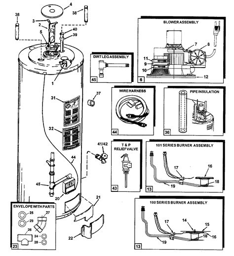 ao smith water heater parts manual