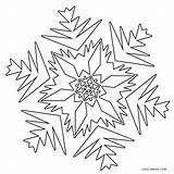 Coloring Snowflake Pages Printable Kids sketch template