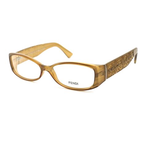 Fendi Women S Eyeglasses Ff844 718 Light Brown 52 14 130 Full Rim Oval