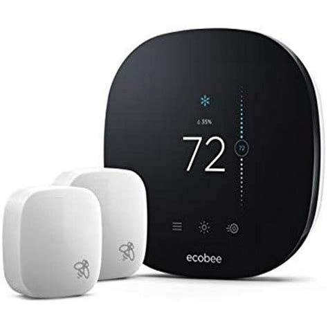 ecobee  lite smart thermostat   room sensors black  walmartcom walmartcom