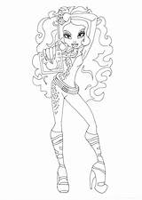 Clawdeen Monster High Coloring Wolf Pages Music Drawing Festival Printable Sheet Getdrawings Drawings sketch template