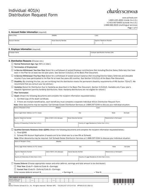 Charles Schwab Individual 401k 2012 2022 Fill And Sign Printable