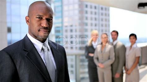 successful black business executive   team stock footage