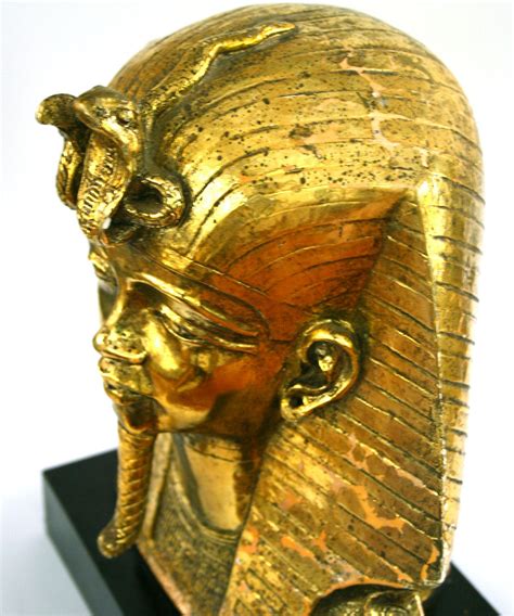 Vintage Bust Statue King Tut Ancient Egyptian King Head