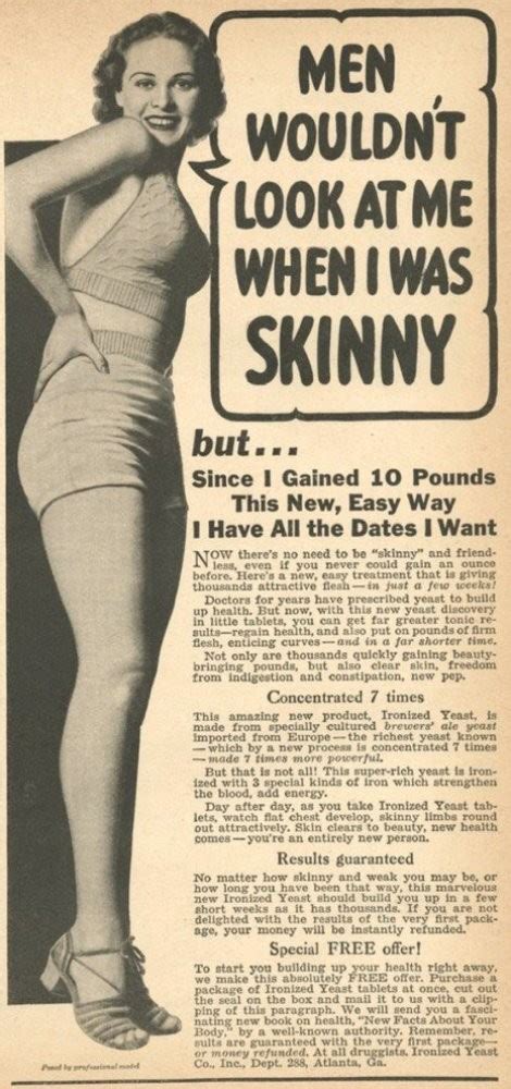 6 Vintage Ads Encouraged Women To Gain Weight Not Lose It