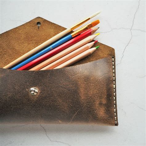 custom leather pencil case  hord notonthehighstreetcom