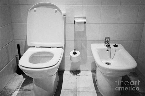 Toilet And Bidet In A Hotel Room Salou Catalonia Spain Photograph By