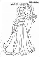 Bela Princesas sketch template