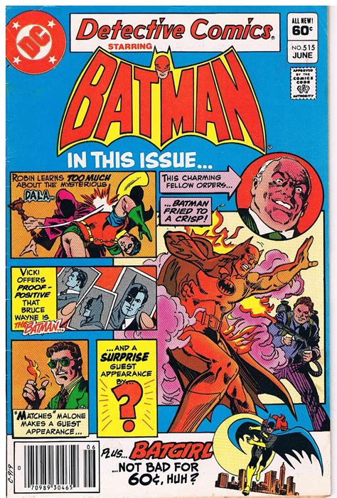 vintage batman comic book june 1982 no 515 dc comics inc plus