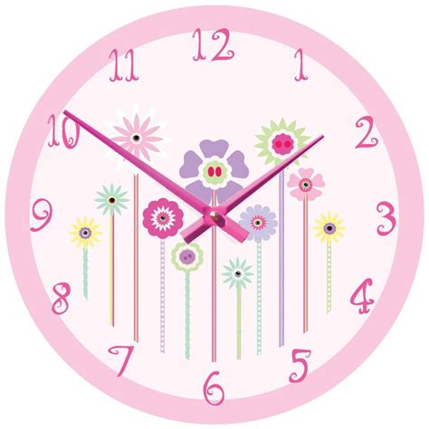 flower clock  cute clocks notonthehighstreetcom