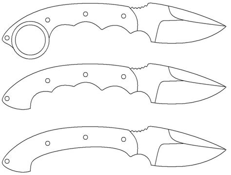 knife templates printable printable knife template knife template