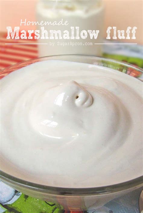 Homemade Marshmallow Fluff Recipe Sugar Apron