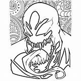 Venom Symbiote sketch template