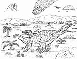 Edmontosaurus Meteorite sketch template