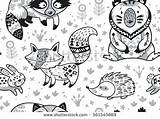 Scandinavian Pages Coloring Getcolorings Woodland sketch template