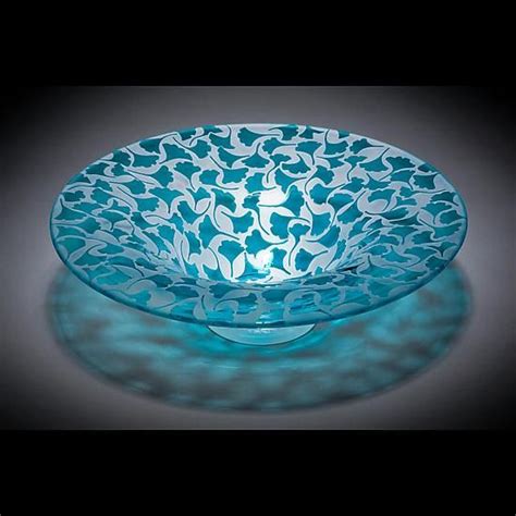 Ginkgo Bowl By Lisa Tate Art Glass Bowl Artful Home In 2021 Art