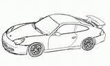 Coloring Car Race Pages Cars Porsche Printable Kids Colouring Gt3 Sheets Print Drawings Visit Super Related sketch template
