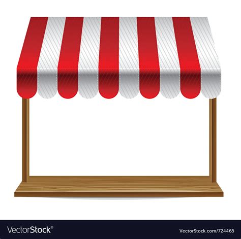 store window  striped awning royalty  vector image