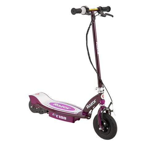 razor  motorized  rechargeable electric scooter powered kids purple walmartcom