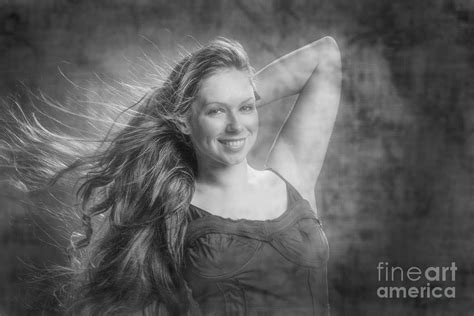 long hair red haded woman photograph by m k miller fine art america