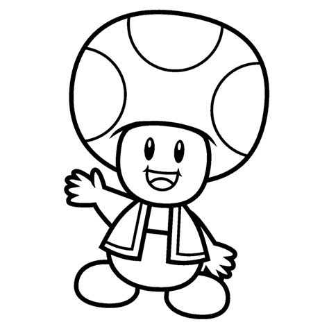 toad coloring page coloring pages