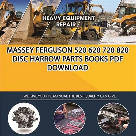 massey ferguson     disc harrow parts books   service manual repair