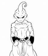 Buu Pages Majin Kid Lineart Colouring Deviantart Trending Days Last sketch template