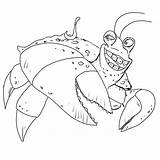 Moana Tamatoa Template Coloring Pages sketch template