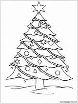 Tree Christmas Coloring Pages Big Color Getcolorings Printable Coloringpagesonly sketch template