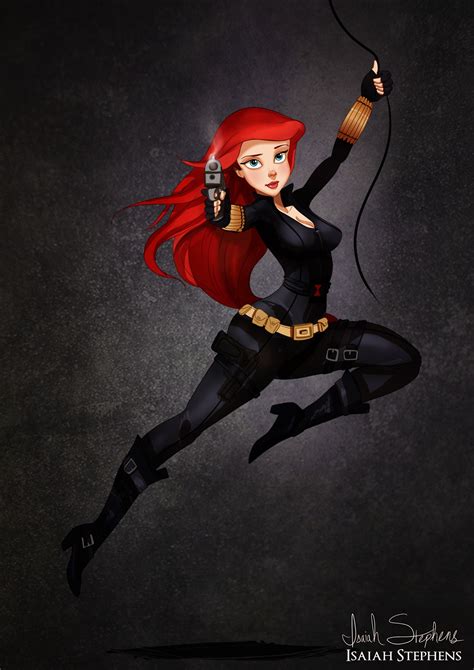 ariel as black widow 40 ariel re creations to fuel your