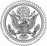 Seal Great Clipart Coloring States United American Presidential Pages Usa Government Federal Cliparts Etc Documents Small Resolution Comments Usf Edu sketch template