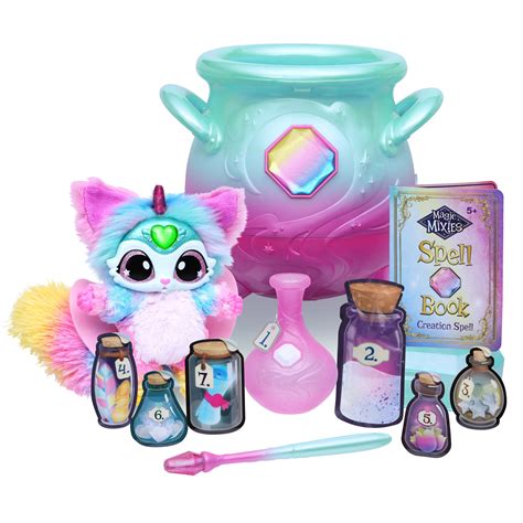 magic mixies magical misting cauldron  exclusive interactive   rainbow plush toy