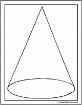 Cone Coloring Shape Pages Sheet Through Transparent Designlooter Printable 762px 56kb sketch template