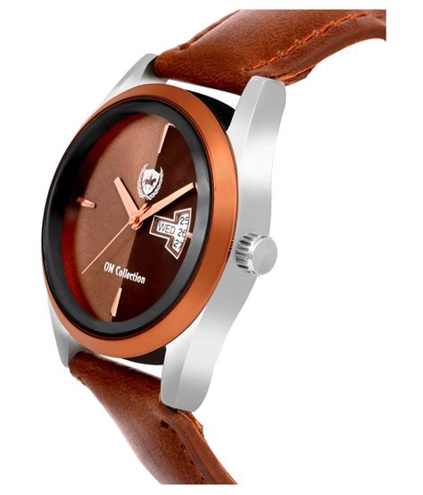 om collection omgta  leather analog mens  buy om collection