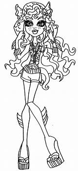 Monster Lagoona High Blue Coloring Pages Elfkena Getcolorings Deviantart Colorin Group Printable sketch template