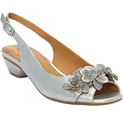 wide width silver shoes   wedding