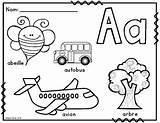 Alphabet Colouring Lettre La French Initiale Posters sketch template