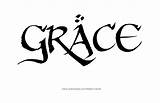 Grace Name Coloring Pages Template sketch template