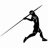 Javelin Thrower Clipart 1455 sketch template